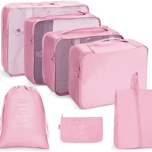 Ensemble de sacs de rangement de voyage 7-10 pièces, grande capacité, organisateur de valise portable, vêtements, literie, sous-vêtements, articles de toilette, cosmétiques - Product Image 3