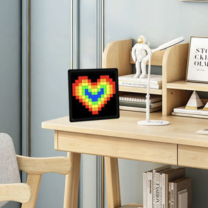 Tablero de visualización de píxeles LED de 16*16 Pantalla de marco de píxeles Control de aplicación de pantalla inteligente Imágenes de bricolaje para decoración de escritorio - Product Image 6