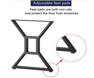 Pieds <span class=keywords><strong>de</strong></span> <span class=keywords><strong>table</strong></span> <span class=keywords><strong>en</strong></span> métal pour <span class=keywords><strong>table</strong></span> <span class=keywords><strong>de</strong></span> bureau, banc, salle à manger, café, style industriel moderne <span class=keywords><strong>en</strong></span> <span class=keywords><strong>fonte</strong></span> et acier - Product Image 4