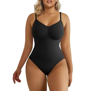 High elastic fabric sexy bra for women plus size multi-color fit body shape compression jumpsuit