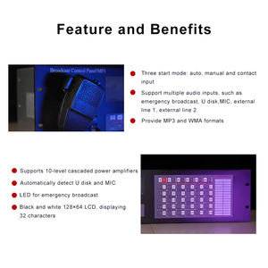 Tanda TG7100 Panneau de commande filaire 24VDC pour système d'alarme vocale d'urgence adressable pour la sécurité des immeubles de grande hauteur - Product Image 3