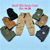 Pantalon Cargo Enfant YQ363 à 5,05 $ – Vente en Gros, Taille Élastique, Multi-Poches, Jogger, Uni ou Camouflage, Décontracté pour Garçons