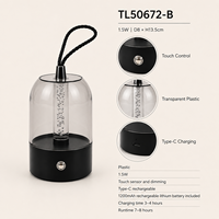 Lampe de bureau LED portable moderne sans fil avec ambiance bulle, protection oculaire, intensité réglable, commande tactile, pour lecture et utilisation en extérieur