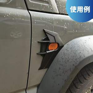 TELLIKA 5 puerta exterior embellecedor guardabarros lámpara coche lateral intermitente luz cubierta para Suzuki Jimny Sierra JB74 accesorios 2018 2024 - Product Image 3