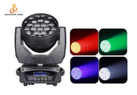 19*15w lumière principale mobile Zoom lumière LED Zoom lavage tête mobile peut un par un contrôle 19pcs DJ lumières mobiles