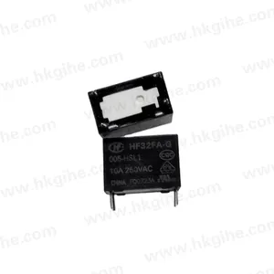 Hot Selling Power Relais 5/12/24vdc 10a Dip 4pin HF32FA-G-005/012/024-Hsl1 Voor Groothandel