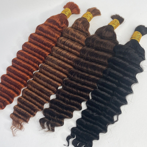 Estensioni di Capelli Umani Grezzi Non Trattati, Ricci Boho per Intrecciare, Capelli Vergini Indiani in Massa - Product Image 4