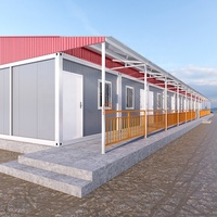 Maisons préfabriquées en panneaux sandwich EPS anti-sismiques, conteneurs préfabriqués modernes à faible coût, chambres d'école en kit