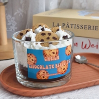 Handgefertigte Wohndekor-Ornamente Fruchtcreme-Duftkerzen Großhandel Neuartige Sojawachs-Bienenwachs-Aroma-Dessertkerzen im Glas