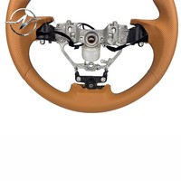 Volant sport personnalisé à 3 branches en cuir marron pour Lexus ES, IS, GS, LS, NX, RX, IS350, IS200