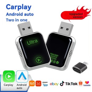 Adaptador Inalámbrico CarPlay y Android <span class=keywords><strong>Auto</strong></span> Dos en Uno, Actualización en Línea, Control por Voz, Conexión USB-A, OLIVER - Product Image 3