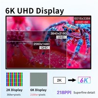 Monitor TCOLOR 32 Inci 6k Aluminium G32P Layar IPS Bezel Super Tipis Dilengkapi Stand yang Dapat Disesuaikan Dengan USB-C PD 95W Studio Display