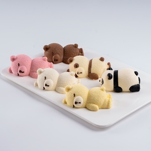 Gamma completa di prodotti dessert piccolo orso fragola cioccolato formaggio più alto servizio congelato pane piatto all'ingrosso - Product Image 2