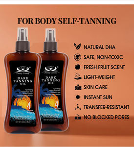 Fabricants de spray autobronzant bio huile bronzante pour le corps bronzage ultra plus foncé écran solaire bronzage pour naturel foncé - Product Image 4