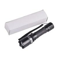 Lampe torche tactique puissante portable étanche à LED rechargeable par USB, vente chaude, 10W, pour la chasse et la défense personnelle