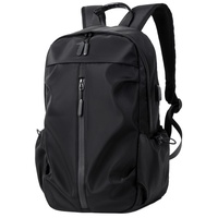 Sac à dos unisexe décontracté en polyester pour homme, sac de voyage tendance, sac à dos d'étudiant avec style coréen, sac à dos à la mode
