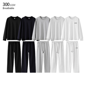 เสื้อสเวตเชิ้ตคอกลมแขนยาวสำหรับผู้ชาย ผ้า 300 GSM ป้องกันขนร่วง ผลิตตามแบบ OEM พิมพ์ลายได้ตามต้องการ สไตล์ลำลอง - Product Image 1