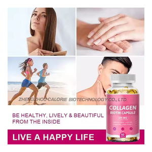 Péptidos de colágeno múltiple Softgel Péptidos de colágeno hidrolizados con biotina Vitamina C Ácido hialurónico No GMO 120 Softgel 1 paquete - Product Image 4