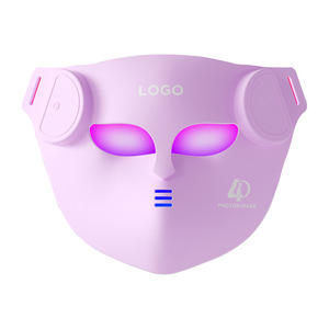 Masque de beauté 4D à lumière rouge sans fil - Appareil facial LED portable pour le rajeunissement de la peau avec télécommande - Product Image 1