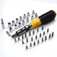 KEJIAN – Kit d'outils professionnel 41 pièces avec cliquet et douilles, en acier au carbone, multi-usages, pour réparation automobile et mécanique, avec mallette rigide 1