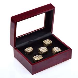 San Francisco 49ers 1981 1984 1988 1989 1994 Juego de anillos de Campeones de la NFL de la Liga Nacional de Fútbol 5 veces - Product Image 3