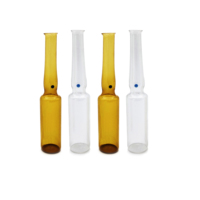 Ampoules en verre ambré transparent de 3 ml Homay en gros, flacons d'ampoules pharmaceutiques pour l'emballage pharmaceutique