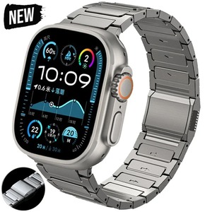 IVANHOE Magnetisches Schlaufenarmband für Apple Watch Ultra <span class=keywords><strong>2</strong></span>/1 49mm 10 11 46 42mm Titan-Material Band für IWatch Series9 8 7 6 5 4 Se - Product Image 1