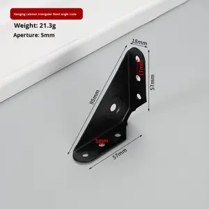 Connecteurs d'angle en L à 90 degrés en fer et alliage de zinc pour étagères de placard, avec assemblage facile et connecteurs épaissis – Vente en gros - Product Image 2