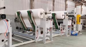 Rollo de papel para toallas de cocina y inodoro perforado y en relieve completamente automático de 2100mm Línea de producción de máquina Pantalla táctil HMI - Product Image 5