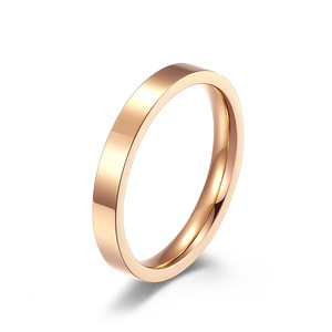 Unisex, minimalist, smooth 3mm titanium steel <b>ring</b>, fashionable pinky <b>ring</b>, stackable, <b>couple</b> <b>rings</b>. - Product Image 5
