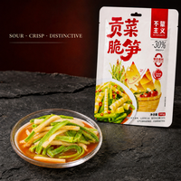 Gongcai croustillant aux pousses de bambou, saveur aigre-douce et épicée, collation instantanée, apéritif pour nouilles de riz, bière et hotpot