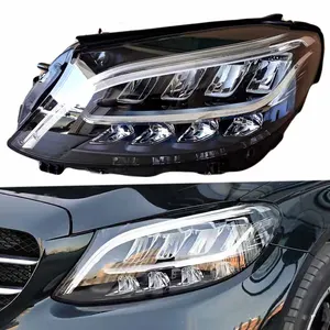 Fits For Benz W204 C-Class LED Projector Headlight Headlight Assembly Driver And Passenger Side