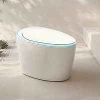 Toilette intelligente de luxe, service OEM ODM, WC intelligent à poser au sol, bidet intelligent pour salle de bain moderne