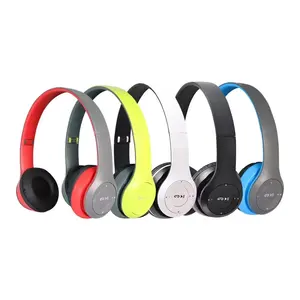 Cuffie da Gaming Audifonos regolabili multicolore OEM cuffie Wireless P47 vivavoce con microfono