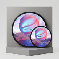 Écran tactile interactif rond de 23,6 pouces |   Luminosité élevée 500cd/ ㎡   Affichage Circulaire pour Café, Commerce de Détail, Hôtel et Musée