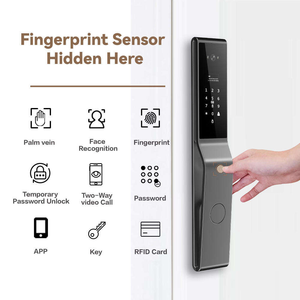 Glomarket Tuya Intelligente Face Recognition Biometric Digital Combination Finger Print Password Keyless Entry Smart Door <b>Lock</b> - Product Image 2