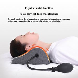 หมอนรองคอเมมโมรี่โฟมแบบเป่าลมมีสาย USB ได้อเนกประสงค์นวดแบบประคบร้อน - Product Image 4