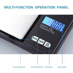 ACCT Portable Digital Electronic 500g/0,1g Taschen waage zur Schmuck gewichts messung Batterie betrieben Maximal 1kg - Product Image 5