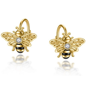 Pendientes de Oreja con Forma de Abeja para Mujer, Diseño Animal Dulce, Accesorios para la Oreja de Uso Diario - Product Image 1