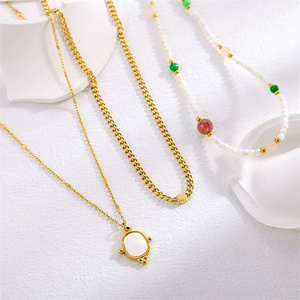 Chất lượng hàng đầu tất cả các trận đấu đơn giản cao cấp đồ trang sức retro Mặt dây chuyền vòng cổ Niche trắng vỏ Mặt dây chuyền - Product Image 3