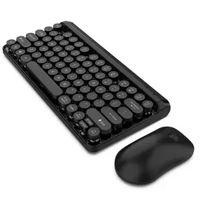 La migliore Vendita 2.4G wireless multimedia keyboard meccanica sentire ufficio di computer tastiera e mouse set