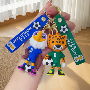 2026 Mascot <b>Keychain</b> Cartoon Doll Football Pendant Trendy Collectible Gift - Product Image 4