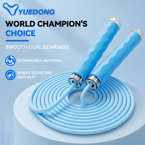 YUEDONG - <span class=keywords><strong>Cuerda</strong></span> <span class=keywords><strong>de</strong></span> Saltar Profesional con Logotipo Personalizado al por Mayor, Mango <span class=keywords><strong>de</strong></span> PP+TPE, <span class=keywords><strong>Cuerda</strong></span> <span class=keywords><strong>de</strong></span> PVC <span class=keywords><strong>de</strong></span> 3 m para Entrenamiento - Product Image 1