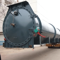 Autoclave pour tuyaux en béton avec portes à ouverture rapide double extrémité pour un traitement par lots efficace dans les usines de béton cellulaire autoclavé (BCA)