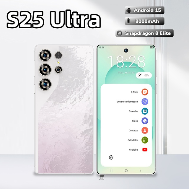 Hot 2026 S25 Ultra Smartphone 7.3 5G Phone 16GB+1TB 108MP Lens 10-Core Android 15 Dual SIM Factory Price