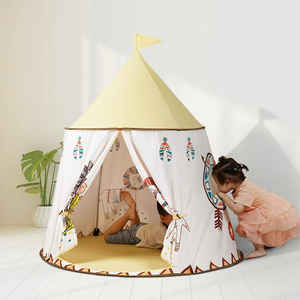 Haute qualité Style indien grande maison d'attractions océan <span class=keywords><strong>piscine</strong></span> à balles intérieur extérieur lit pour enfants tente vente en gros château de princesse - Product Image 4