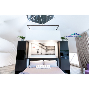 Hotel Domo de Lujo con Calefacción, Decoración Ecológica para Glamping, Valla Prefabricada de WPC para Exteriores de 8m, Decoración de Hotel Ecológico de Lujo con Calefacción - Product Image 5