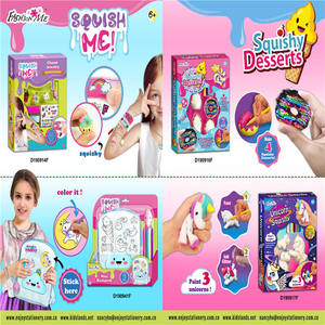Dipingi il tuo Kit Squishies fai da te Squishies Set unicorno arti e mestieri Kit di pittura spremere Kit fai da te regali giocattoli per natale - Product Image 4