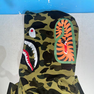 Sweat-shirts à capuche zippés Y2K <span class=keywords><strong>Shark</strong></span> de haute qualité 2026 pour hommes et femmes, 100 % coton, streetwear unisexe, sweats à capuche Bapaes entièrement zippés - Product Image 3