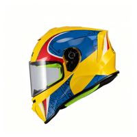 Casque de moto intégral résistant aux chocs en ABS certifié ECE 2206, imperméable, toutes saisons, pour la course professionnelle à grande vitesse